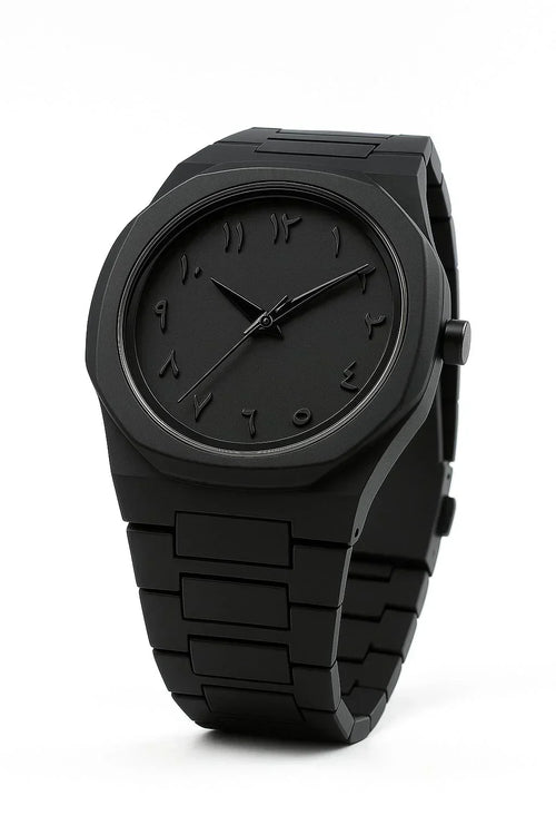 Black Arabic Aura – The Watch That Speaks Culture