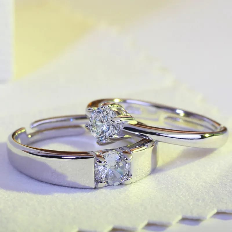 Couple Ring  Bond by Love ❤️ 💖 💕valentine day gift  Adjustable Size Stainless steel