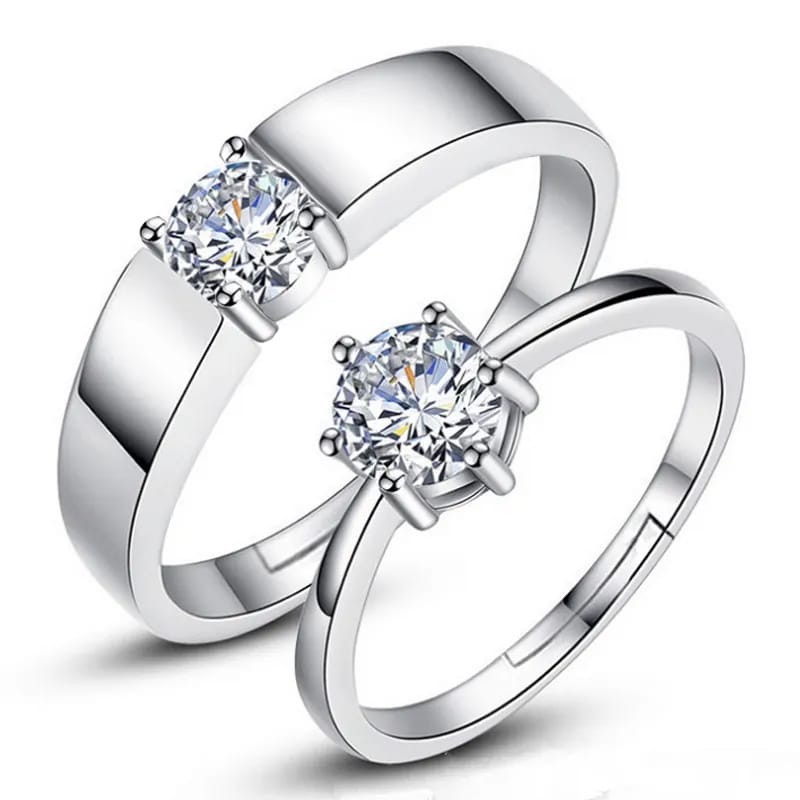 Couple Ring  Bond by Love ❤️ 💖 💕valentine day gift  Adjustable Size Stainless steel